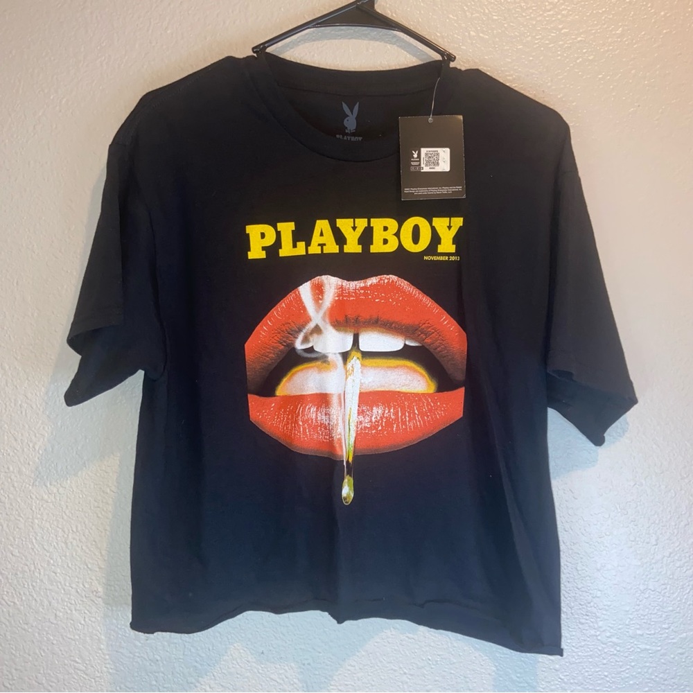 Playboy Oversized cropped top